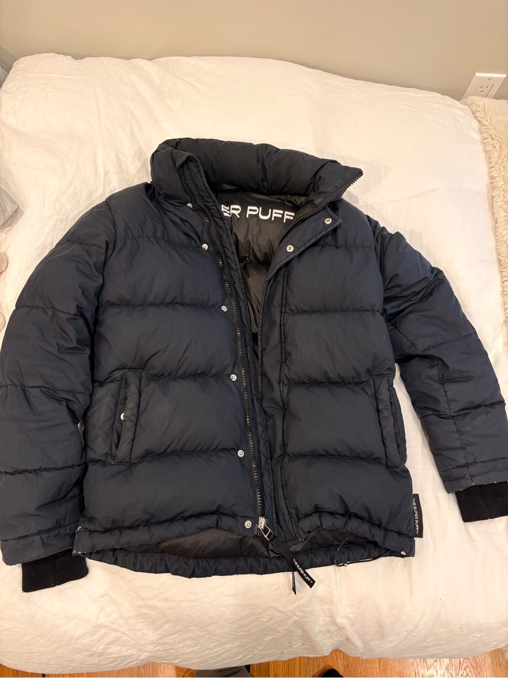 Aritzia Navy Blue Puffer Jacket